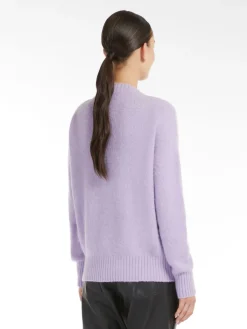 Alpaca and cotton V-neck sweater