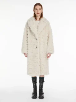 Alpaca and wool wrap coat