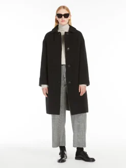 Alpaca, wool and angora coat
