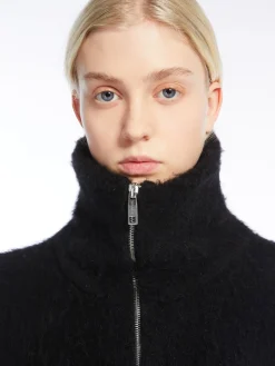Alpaca-blend boxy sweater