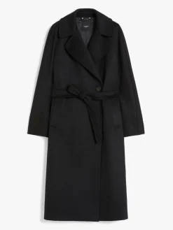 Belted cashmere coat