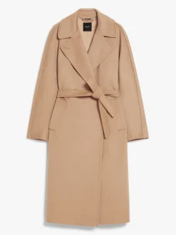 Belted cashmere coat