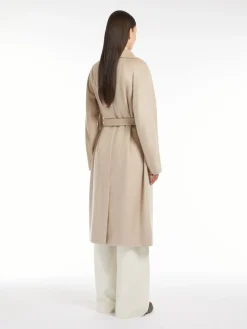 Belted cashmere coat