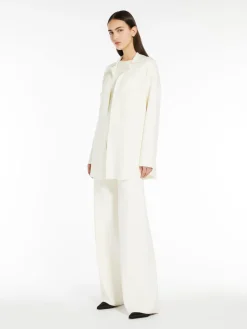 Belted viscose cardigan