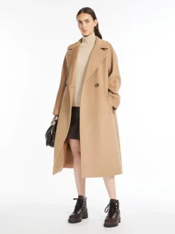 Belted wool coat