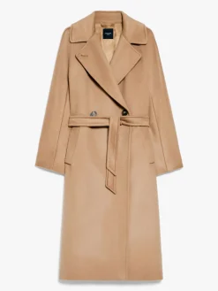Belted wool coat