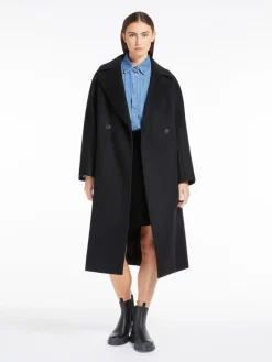 Belted wool coat