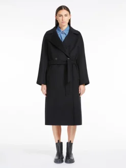Belted wool coat