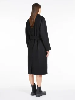 Belted wool coat