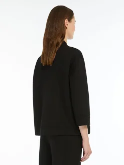 Bomber jacket in scuba jersey