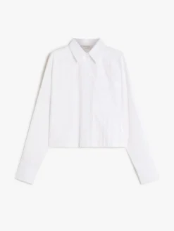 Boxy shirt with pleats