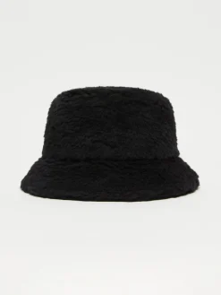 Camel and Teddy fabric reversible cloche hat