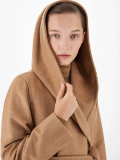 Camel colour robe coat