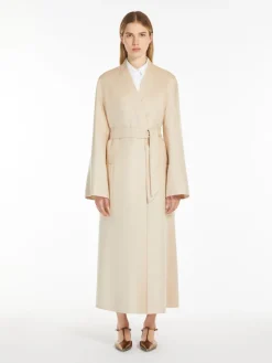 Camel wrap coat