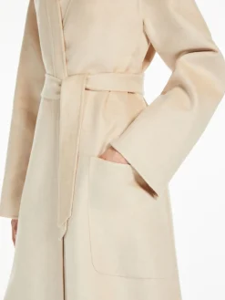 Camel wrap coat