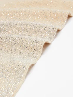 Cashmere and rhinestone scarf