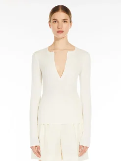 Cashmere and silk jumper