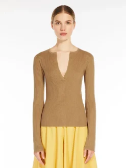 Cashmere and silk jumper