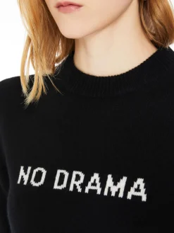 Cashmere and wool short-sleeved jumper