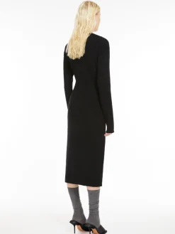 Cashmere blend-knit dress