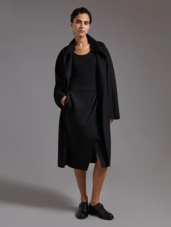 Cashmere cardigan coat