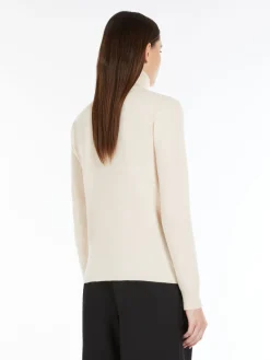 Cashmere polo-neck jumper