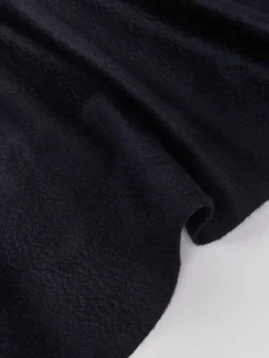 Cashmere stole with monogram embroidery