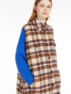 Chequered wool-blend 3-piece jacket