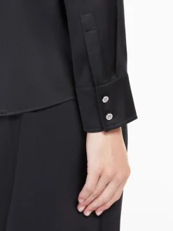 Classic silk satin shirt