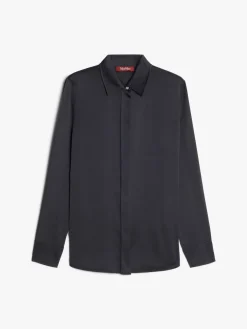 Classic silk satin shirt