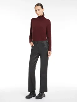 Coated fabric trousers