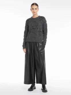 Coated fabric trousers