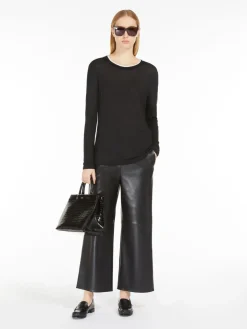 Coated fabric trousers
