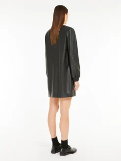 Coated jersey dress