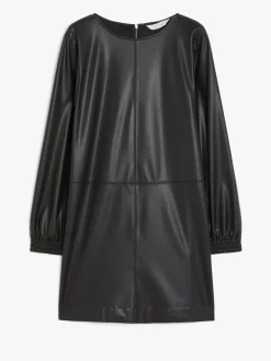 Coated jersey dress