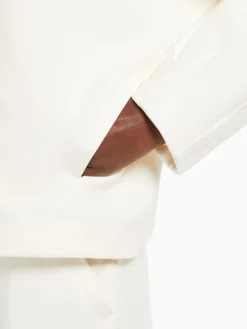 Cocoon-fit technical jersey sweatshirt