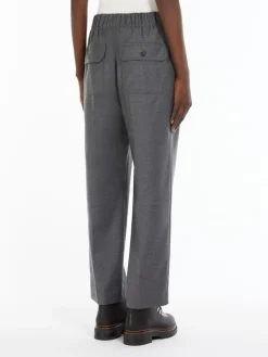 Comfort-fit flannel trousers