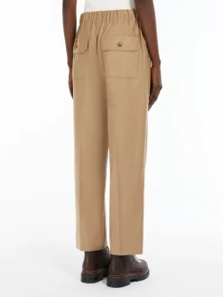 Comfort-fit flannel trousers