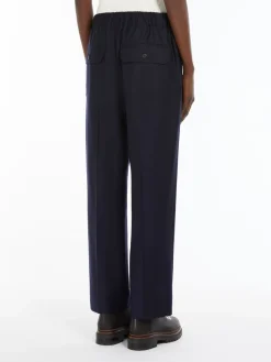Comfort-fit flannel trousers