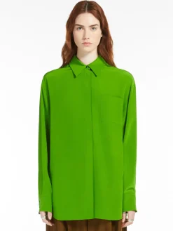 Comfort-fit silk shirt