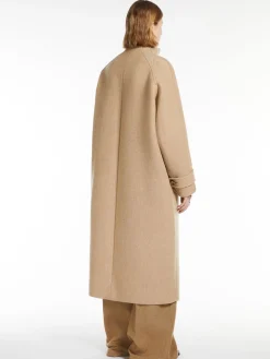 Comfort-fit wool-blend coat