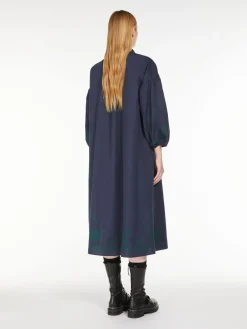 Cotton and linen shirt dress