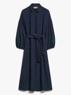 Cotton and linen shirt dress