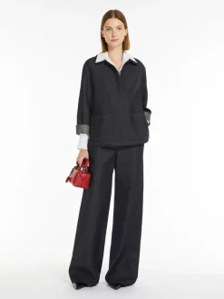 Cotton and linen trousers