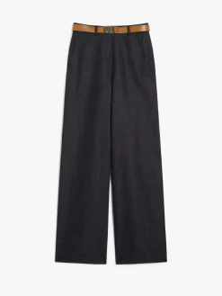 Cotton and linen trousers