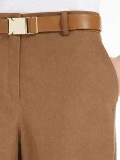 Cotton and linen trousers