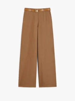 Cotton and linen trousers