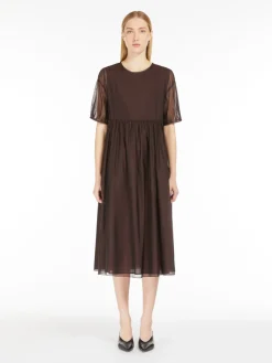 Cotton and silk organza dress