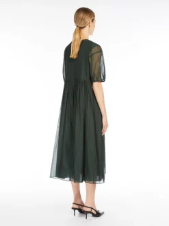 Cotton and silk organza dress