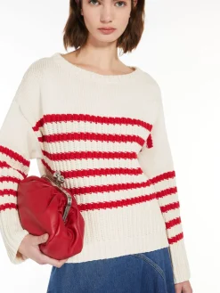 Cotton boat-neck sweater
